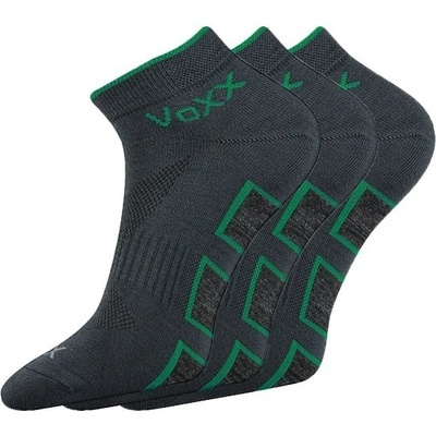 VoXX ponožky Dukaton 3 páry tmavě šedá