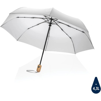 Impact zo 190T 21" bambus auto open close deštník bílý