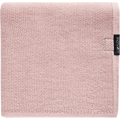 Lullalove Lehká dečka z vlny Merino Premium Pudrová Růž – Zboží Mobilmania