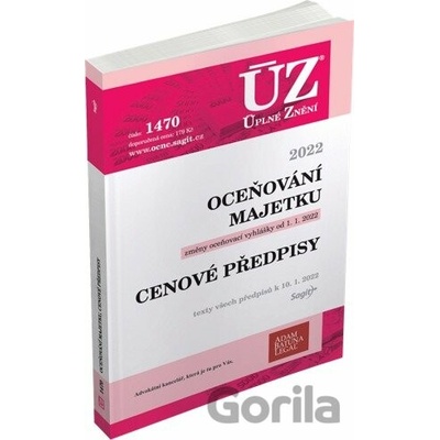 ÚZ 1470 Oceňování majetku