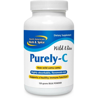 North American Herb & Spice Wholefood vitamín C v prášku Purely-C 120 g