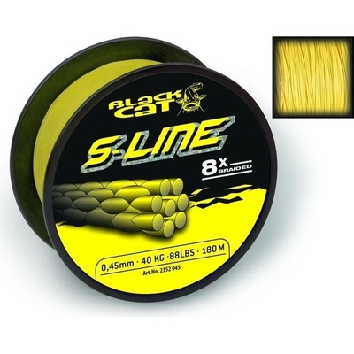 Black Cat Šnúra S-Line žltá 250m 0,38mm 40kg