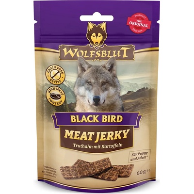Wolfsblut Jerky Black Bird krůta 80 g