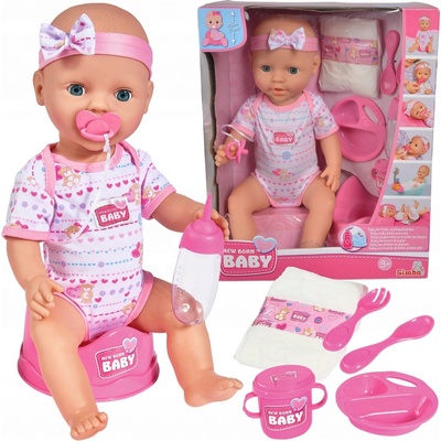 Simba New Born Baby Interaktivní 43 cm 99321 – Zboží Dáma