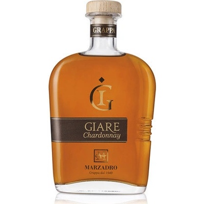 Marzadro Grappa Giare Chardonnay 41% 0,7 l (čistá fľaša)