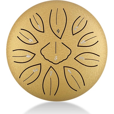 Hluru-Huashu Huashu Tongue drum Ginkgo 11 tónů C-DUR major zlatý