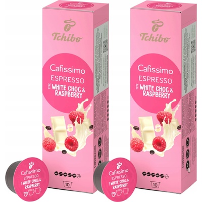 Tchibo Cafissimo Espresso Raspberry White Choc 10 kapslí