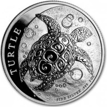 New Zealand Mint strieborná mince Turtle 2019 1 oz