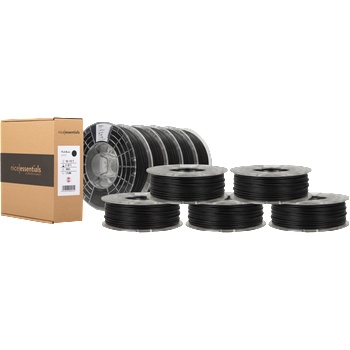 nice essentials PLA Basic Black - 10x 1, 75 mm / 1000 g (CLP-9010707009252-10)