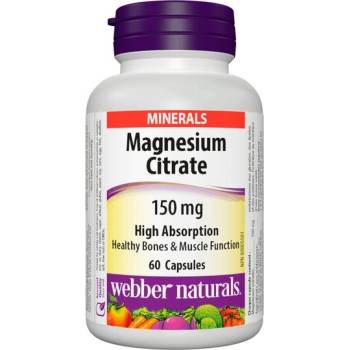 Webber Naturals Магнезий (цитрат) 150 mg 60 капсули | Webber Naturals (3130 WN)