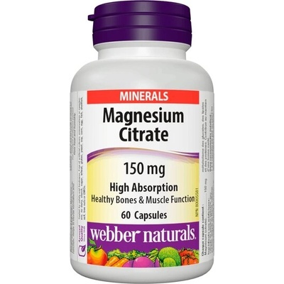 Webber Naturals Магнезий (цитрат) 150 mg 60 капсули | Webber Naturals (3130 WN)