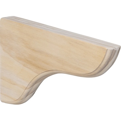 Walteco Drevená konzola 190x110 mm nosnosť 15 kg borovica prírodná 6151