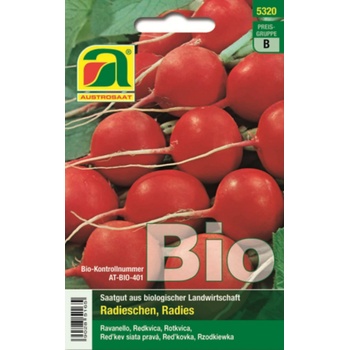 AUSTROSAAT Bio reďkovka "Wiener Rotes Treib" (výsevný pásik) - 1 bal.