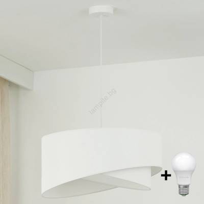 - LED Пендел LYRA 1xE27/15W/230V бял (BG1744)