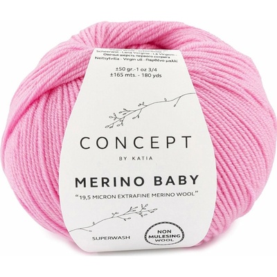 Katia Merino Baby Farba: 58 - Bubble-gum