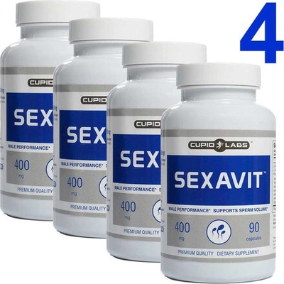 4 x Sexavit за мъжка потентност и повече сперма - 4x90 Капсули