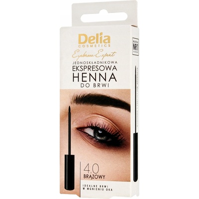 Henna na obočie Delia Cosmetics hnedá 6 ml