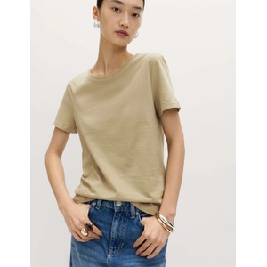 Marks & Spencer Тениска от чист памук Marks & Spencer зелена Marks & Spencer | Zelen | ЖЕНИ | 12
