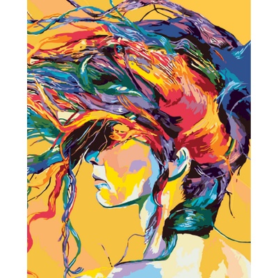 MALUJEŠ Malování podle čísel VE VLNÁCH BAREV Rozměr 80 x 100 cm Rámování vypnuté plátno na rám