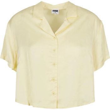 Urban Classics Дамска риза в жълт цвят Urban ClassicsUB-TB5009-03660 - Черен, размер 5XL