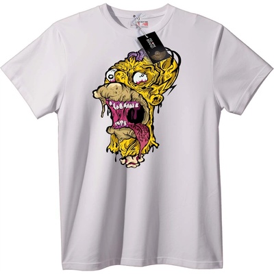 NOONEBRAND Тениска Монстер Лице - 3XL, White