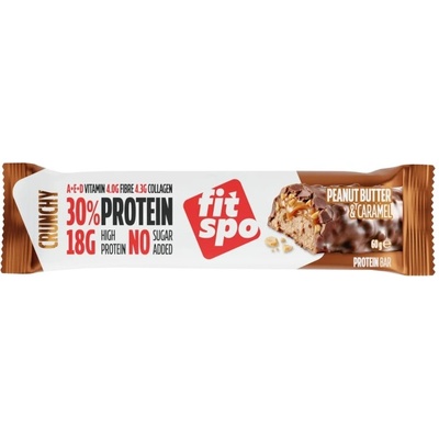 FIT SPO Crunchy | Protein Bar [60 грама] Фъстъчено масло с карамел