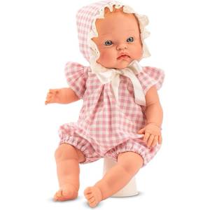 Asi Dolls Кукла-бебе Asi Dolls - Алекс, с розов тоалет, 36 cm (522500)