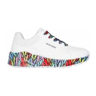Skechers členkové tenisky Uno lite-subtle love biela