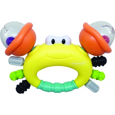Infantino Бебешка дрънкалка и гризалка Infantino - Рак, асортимент (IN304889)