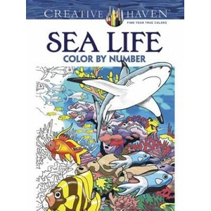Creative Haven Sea Life Color by Number Coloring Book | George Toufexis (2015)