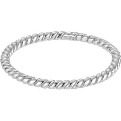 Olivie Stříbrný zatočený prsten 8840