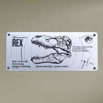 FaNaTtik | Jurassic Park - cedule T-Rex Schematic 23 cm