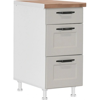 Matis Кухненски шкаф долен с три чекмеджета contempo d40 3f пясък