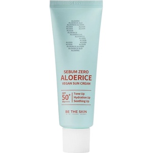 Be The Skin Sebum Zero Aloerice Vegan Sun Cream SPF 50+ PA++++ - Веган слънцезащитен крем със SPF 50+ PA++++ 50мл