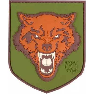 JTG Nášivka JTG Wolf Shield Rubber Patch, Multicolor
