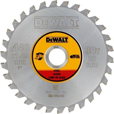 DeWALT DT1923 Pilový kotouč pro AKU kotoučové pily 140x20mm, 30 zubů, na kovy