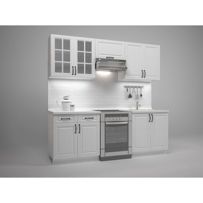 Halmar Kuchyňská linka Mikayla 220 cm bílá – Sleviste.cz