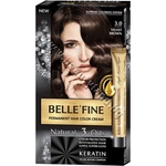 BELLE’FINE Боя за коса Belle'Fine, 3.0 Velvet Brown, p/n BF-16303.0 - Крем-боя за коса с провитамин B5, кадифено-кафява (BF-16303.0)