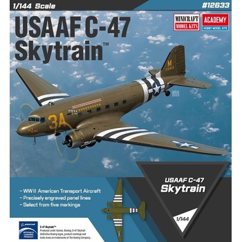 Academy Военнотранспортен самолет Douglas C-47 Skytrain (12633)