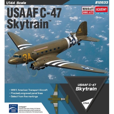 Academy Военнотранспортен самолет Douglas C-47 Skytrain (12633)