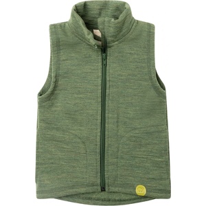 Engel Детски вълнен елек Engel Kid's Weste Merino vest - Thymian Melange - размер 128 (EU) (703-7915-0213)