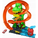 Hot Wheels city T-rex útočí na hasičskú stanicu JBM73