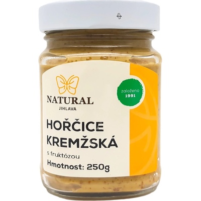 NATURAL JIHLAVA Horčica kremžská s fruktózou 250 g