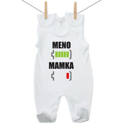 Boodyy Dupačky Batéria nabitá/vybitá mamka s menom