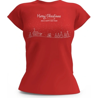 Dámské tričko Vánoce