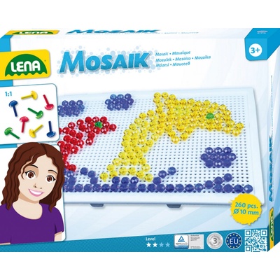 Lena Mozaika velká klobouček 10 mm krystal