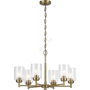 Elstead Lighting Kichler KL-WINSLOW6-NBR - Пендел WINSLOW 6xE27/60W/230V месинг (ED0899)
