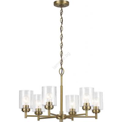 Elstead Lighting Kichler KL-WINSLOW6-NBR - Пендел WINSLOW 6xE27/60W/230V месинг (ED0899)