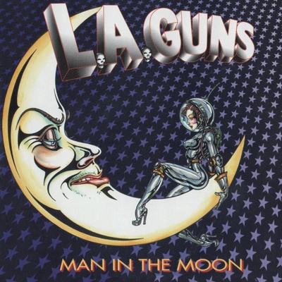 L. A. Guns - Man In The Moon (25th Anniversary Edition) (Solar Flare Hand Poured Effect Coloured) (LP) (0829421517955)