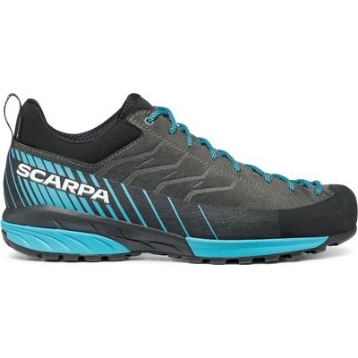 Scarpa Мъжки апроуч обувки Scarpa Mescalito GTX Approach shoes - Shark / Azure - размер 40, 5 (EU) (042-0326-0312)